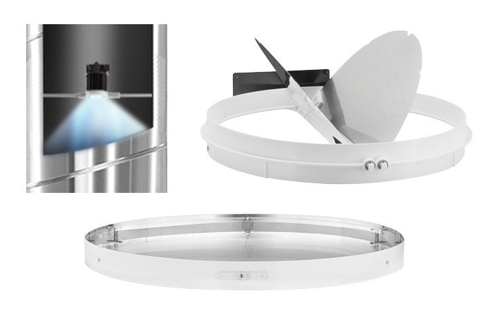 Solatube Tageslichtsysteme: Zubehör für SolaMaster (LED Beleuchtungseinsatz, Tageslichtdimmer und TIP-Panel)